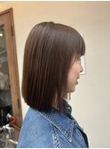 切りっぱなしボブスタイル!
