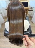 無加工!ツヤサラ鏡面仕上げの縮毛矯正