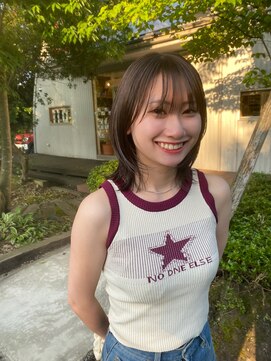 ヘアーコンセプト アイアイオ(HAIR CONCEPT iio) Bob layer×olive color