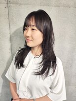 エンドット(en.)&nbsp;ロングハイレイヤー&顔周りカット　担当寺尾