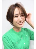 大人可愛いショートボブ