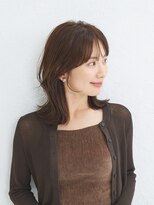 アーサス ヘアー デザイン 亀有店(Ursus hair Design by HEADLIGHT)&nbsp;ミディアムレイヤー暗めカラーパールベージュココアブラウン