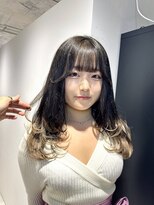 エゴ 池袋(EGO)&nbsp;レイヤーカット/裾カラー/エンドカラー/ブロンド