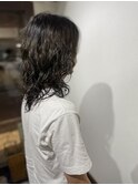 men'sロングパーマ