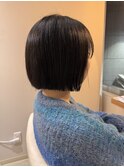 切りっぱなしボブ♪カット