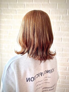 アボックス(abox) ダブルカラー　　ミルクティーベージュ