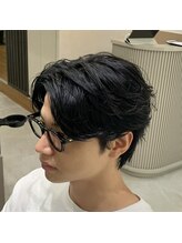 ニュアンスパーマ×毛流れセンターパート〈堀江/新町/四ツ橋〉