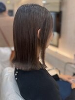 ザビー(THE B)&nbsp;本八幡×切りっぱなしミディ×艶ナチュラルブラウン