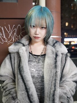 スリー(three) TURQUOISE × BROWN【セクションカラー】