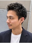 ツイストスパイラルパーマ/スパイキーショート/ツーブロック