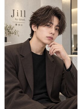 ジル バイ ジゼル 博多店(JILL by GiseL) men'sカット/センターパート/マッシュ/ニュアンスパーマ
