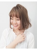 エイム ヘアメイク 横川店(eim HAIR MAKE) やわらかベージュがかわいい☆フェミニンボブ