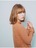 大人かわいい♪ヌーディーカラー☆ナチュラルボブ