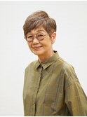【えがお美容室】50代60代に人気◎ベージュカラーショート