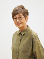 えがお美容室&nbsp;【えがお美容室】50代60代に人気◎ベージュカラーショート