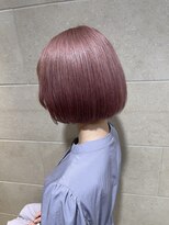 リー ヴィータ 上新庄(Lee Vita)&nbsp;透明感アッシュピンク　ボブヘアー 20代/30代/