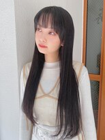 ルービック 難波(Rubik's)&nbsp;ダークカラーくすみカラー艶黒髪ストレート