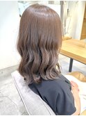 大人可愛い20代30代40代小顔 大人っぽ巻きベージュスタイル
