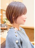 大人可愛い30代40代50代小顔◎マッシュショートボブウルフカット