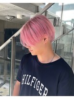 ヲタク(wotaku.)&nbsp;メンズハイトーンダブルカラーピンクカラーメンズマッシュ