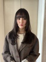 ジョエミバイアンアミ(joemi by Un ami) ロングレイヤー/ザクザクレイヤー/グレージュカラー