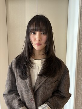 ジョエミバイアンアミ(joemi by Un ami) ロングレイヤー/ザクザクレイヤー/グレージュカラー