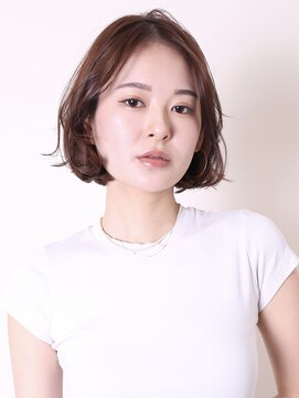 ヨファヘアー 岡本店(YOFA hair) 似合わせカットメルティカラーワンレンショートボブ0201