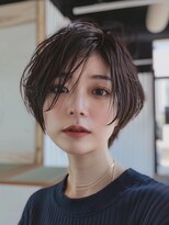 レヴ 草加店(LEV.)&nbsp;イメチェン　外ハネ　ボブ　美髪　ワイドバング　ブルーブラック