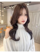 カシュカシュ 表参道(cache cache) レイヤーヘアレイヤーカットシースルーバング韓国ヘア