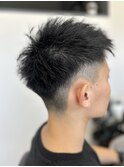 ツーブロックショート