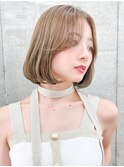 ボブ/ブリーチなし/髪質改善/イノアカラー/韓国ボブ/立川ボブ