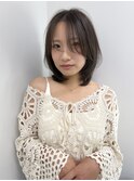 大人色気ミディアムレイヤー20代30代原宿