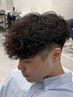 メンズカット+スペインカール→￥12100