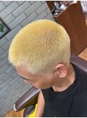 金髪ボウズ×フェード