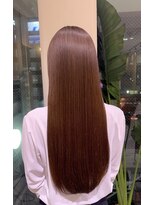 テラスヘアヴィラ 新潟駅南(TERRACEhairVilla)&nbsp;艶髪キャラメルブラウンカラー