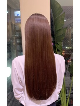 テラスヘアヴィラ 新潟駅南(TERRACEhairVilla) 艶髪キャラメルブラウンカラー
