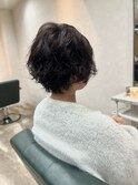 大人女子ショートボブ/パーマスタイル