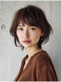 着物ヘア/大人ガーリー/ダークアッシュ/似合わせカット/表参道