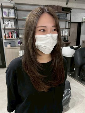 ハーシーバイアポロ 相模大野(HERSHE by apollo) ミディアムヘア/暗めカラー/グランマッシュ/レイヤーカット