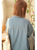 ぱつっと外はねボブ