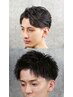 【酒井指名限定】カット+パーマ（極道、ピンパーマ、フェザー、ツイスパ）