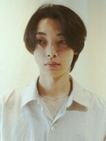 キュー(Cue_) メンズニュアンスアンニュイセンターパート骨格矯正カット