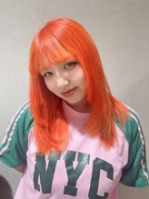 ドーズヘアー(DOUZE HAIR) 個性派ネオンオレンジカラー