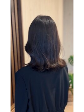 ヘアーナチュレ ラ フルール(HAIR NATURE La Fleur) ☆暗髪グレージュ×韓国風ワンホンミディ/くびれヘア/20代30代☆