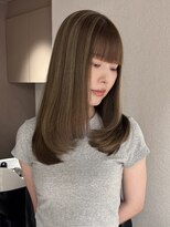 メゾンマイル 恵比寿(maison mile) 大人綺麗なハイライトカラー/顔まわりカット/白髪ぼかし/恵比寿