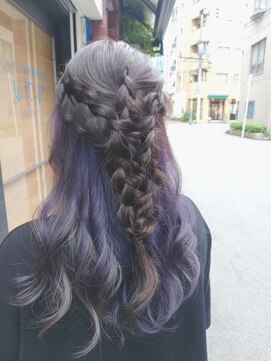 ネウィ 京橋(newi) 【uta*_girls】 satoko ブリーチ2回あり×パープル×透明感