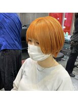 インク 渋谷(INK.)&nbsp;オレンジカラーショートカット