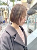 「NUDE」#大人ショートボブ 前下りボブ10代20代30代40代ミニボブ