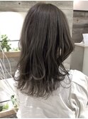 髪質改善くびレイヤー顔周りカット×シアーカラーダークアッシュ