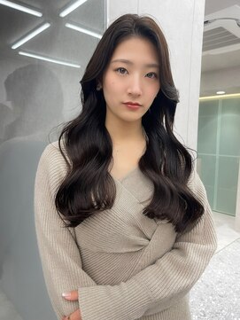 ロンド マーレ 天神大名店(Lond mare) 韓国ヘア 韓国風ヘア くびれ巻き 顔まわりカット レイヤー